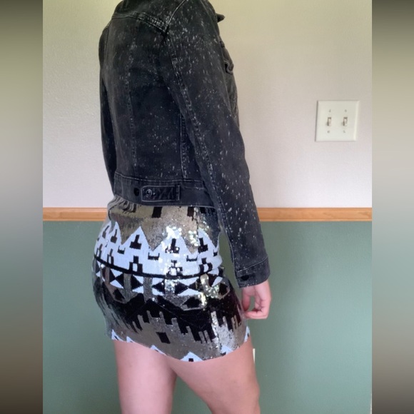 Levi’s jean jacket woman’s black speckled jean jacket - Picture 14 of 15